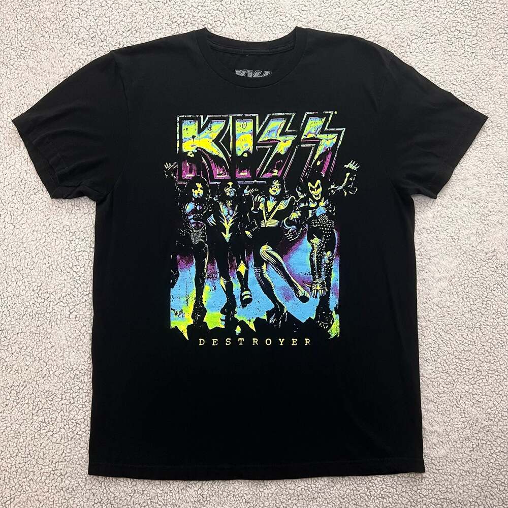 KISS Destroyer Neon Graphic Band T-Shirt
